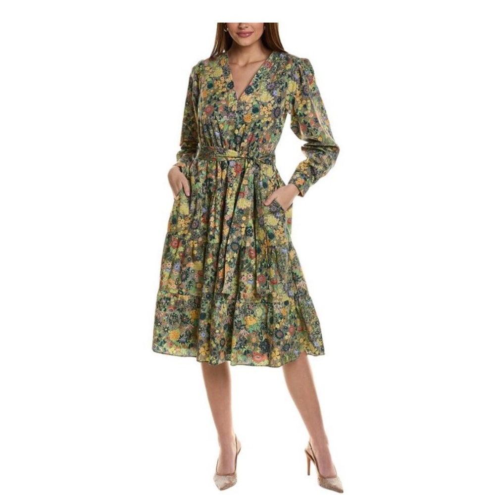 Hutch Paxton Midi Dress in Muted Whimsy Floral